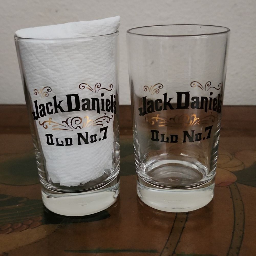 Jack Daniel's Tennessee Whiskey Old No.7 Glass Set of 2 6 oz.